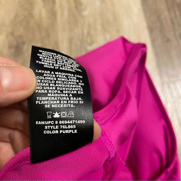 AVIA Low Support Wireless hot Pink Twisted mesh Back Sports Bra padded plus XXL - Picture 8 of 8